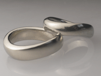 オーダー　マリッジリング 人気 プラチナ ：大阪府　S様  結婚指輪　メビウスの輪