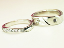 結婚指輪　幅広　個性的